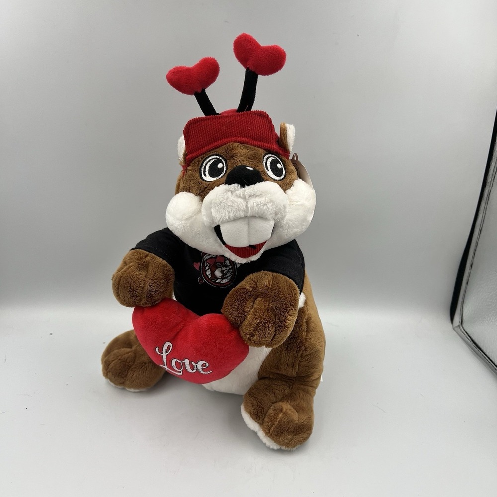 NEW! Buc-ee's Valentine Beaver Plush "Love is in the Air" 2025 Stuffed Animal